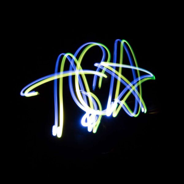 Light painting graffiti made with My Studio Party