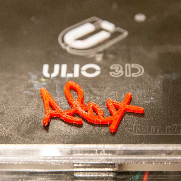 3D printed name - Alex