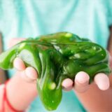 Green slime that looks like flubber
