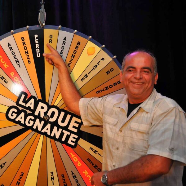 Wheel of furtune or la roue gagnante with organijeu
