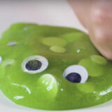 green monster slime with eyes