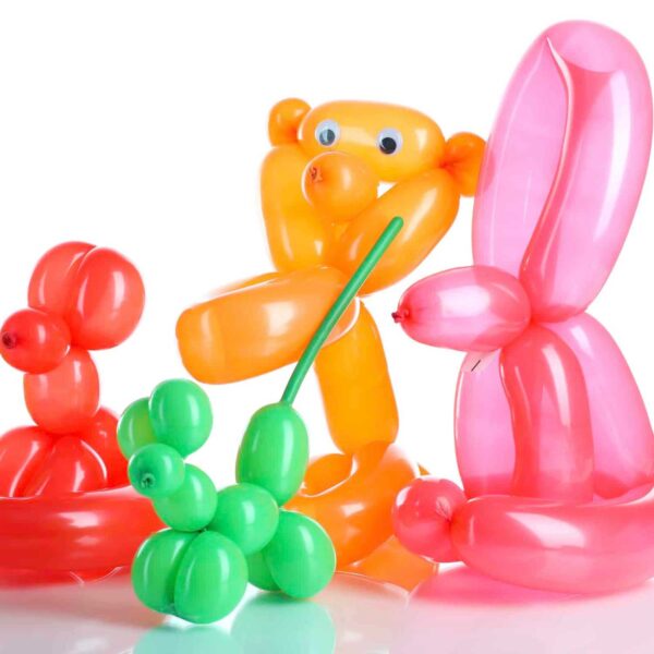 colorful twisted balloons