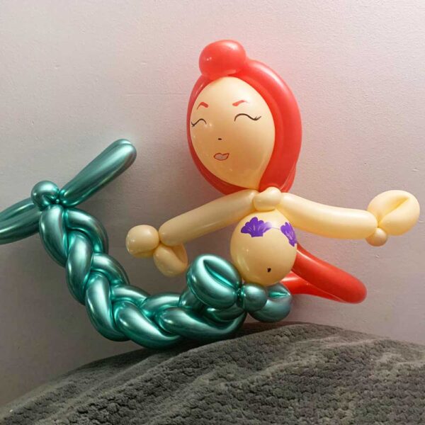 balloon twisting little mermaid