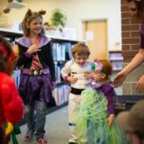 young kids on halloween